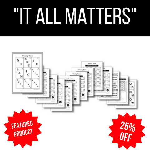 Winning Words Eye Chart Boards (Set of 13)